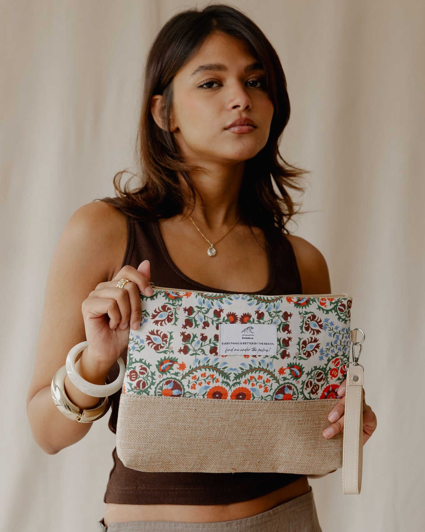 Paisley Swirl Beach Pouch