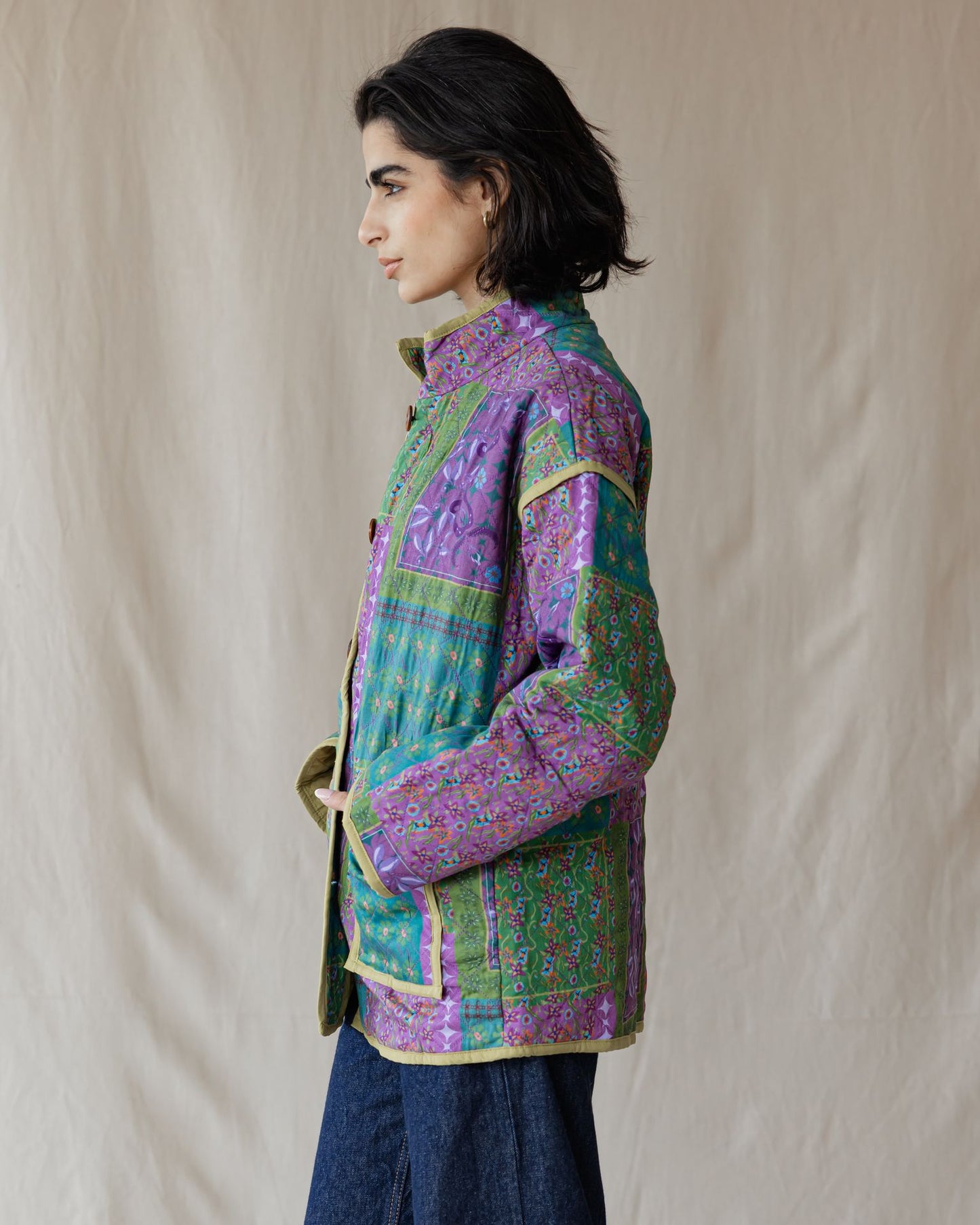Lavender Blossoms Oversized Jacket