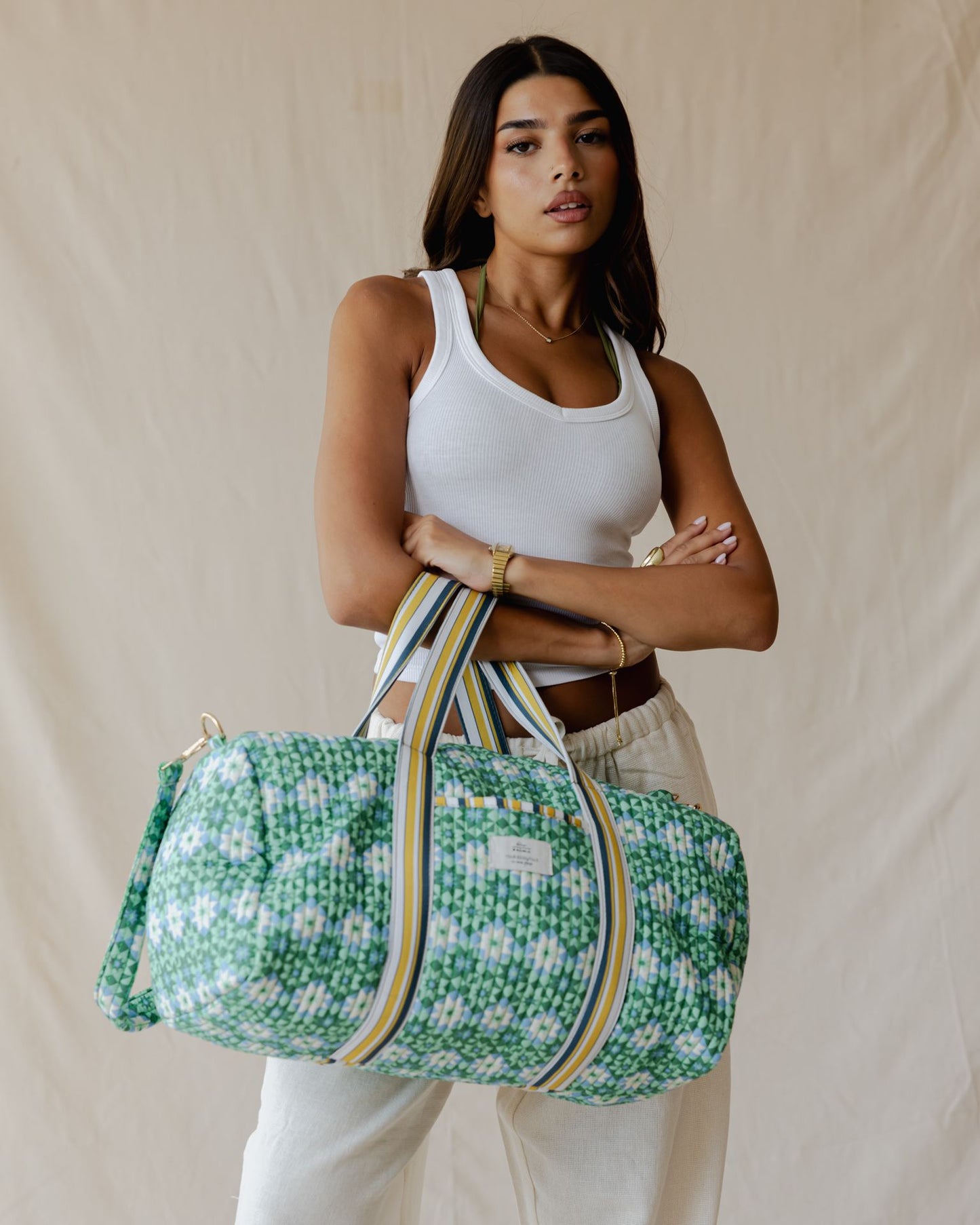 Mediterranean Tile Duffle Bag