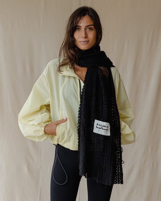 The Black Crochet Scarf