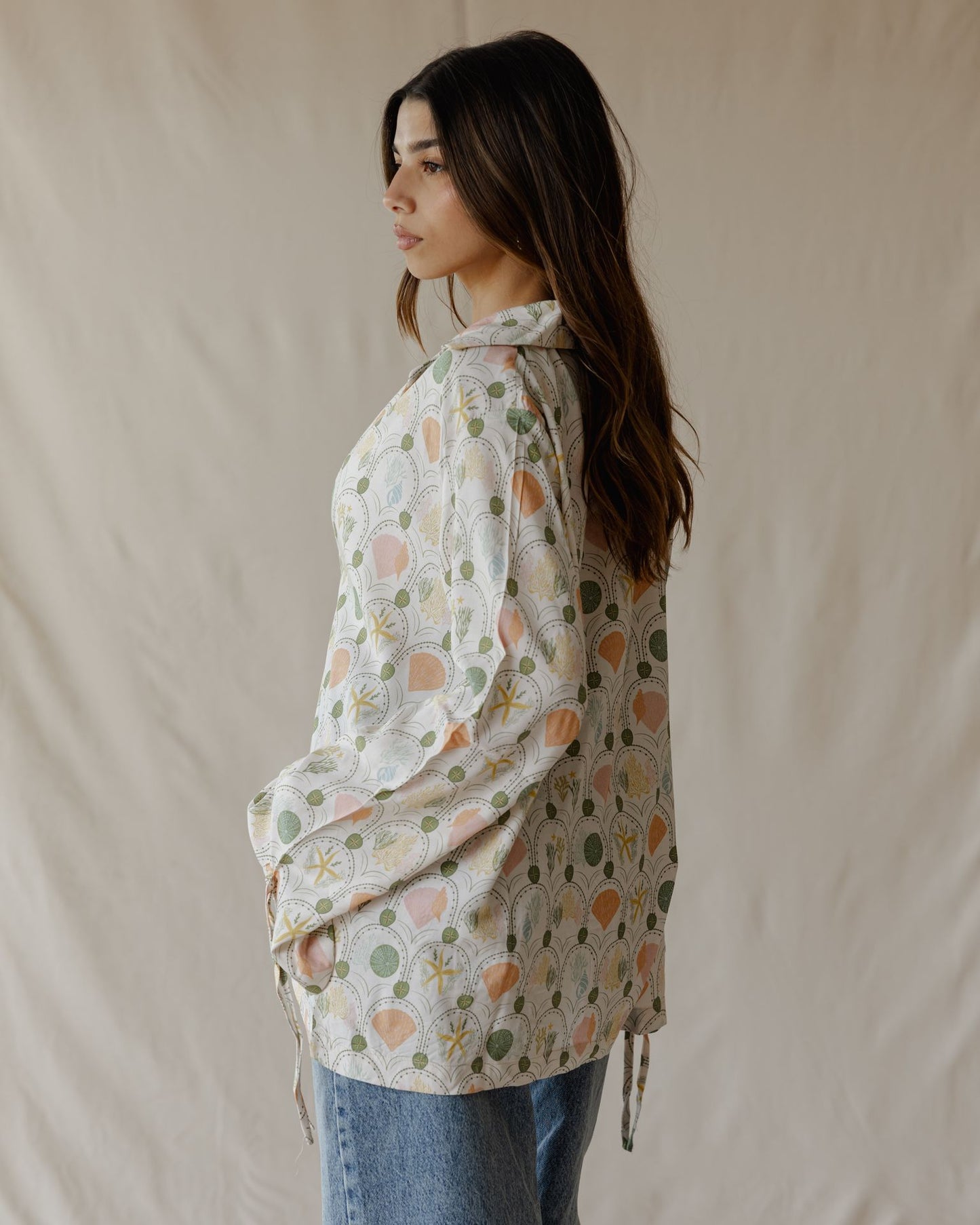 Seaside Garden Shirt Beige