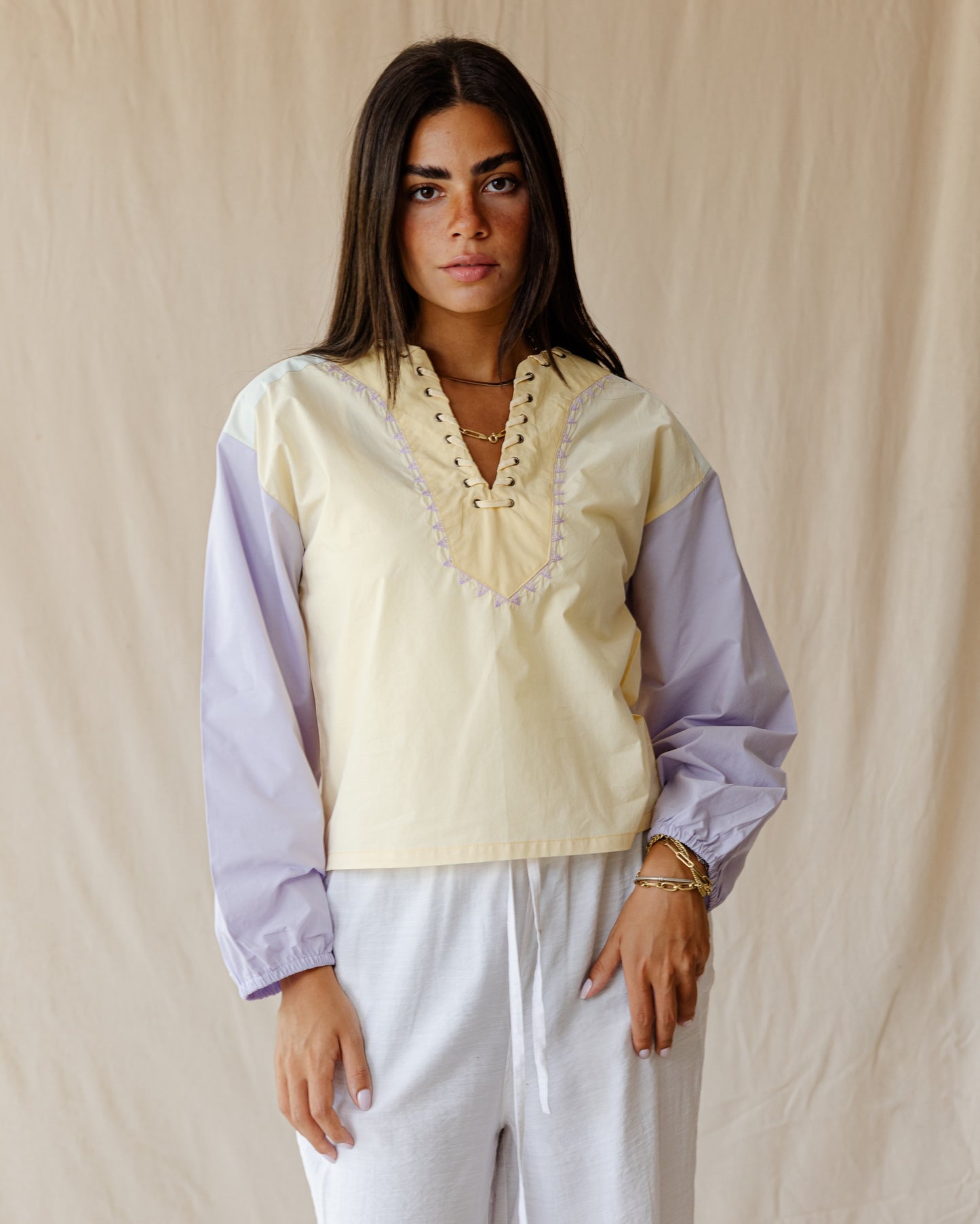 Nomad Patch Lavender Blouse