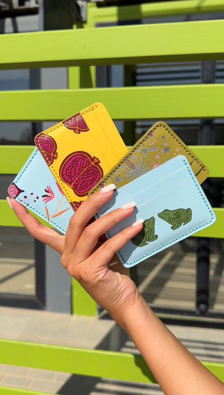 Lily Pair Genuine Card Holder