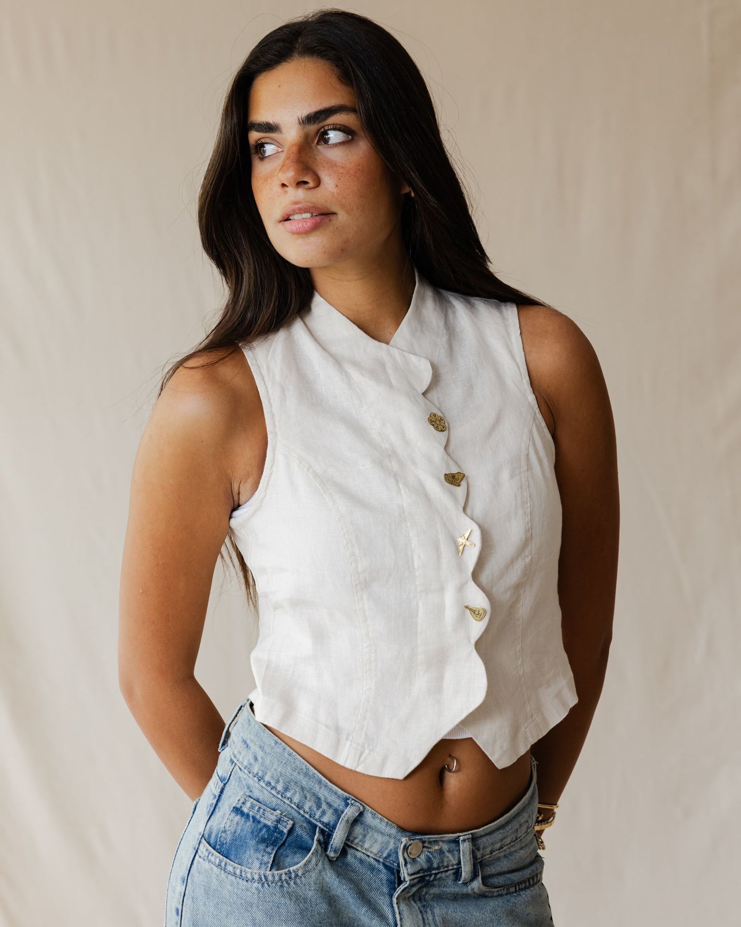 صدرية من ماركة Rooted Off-White