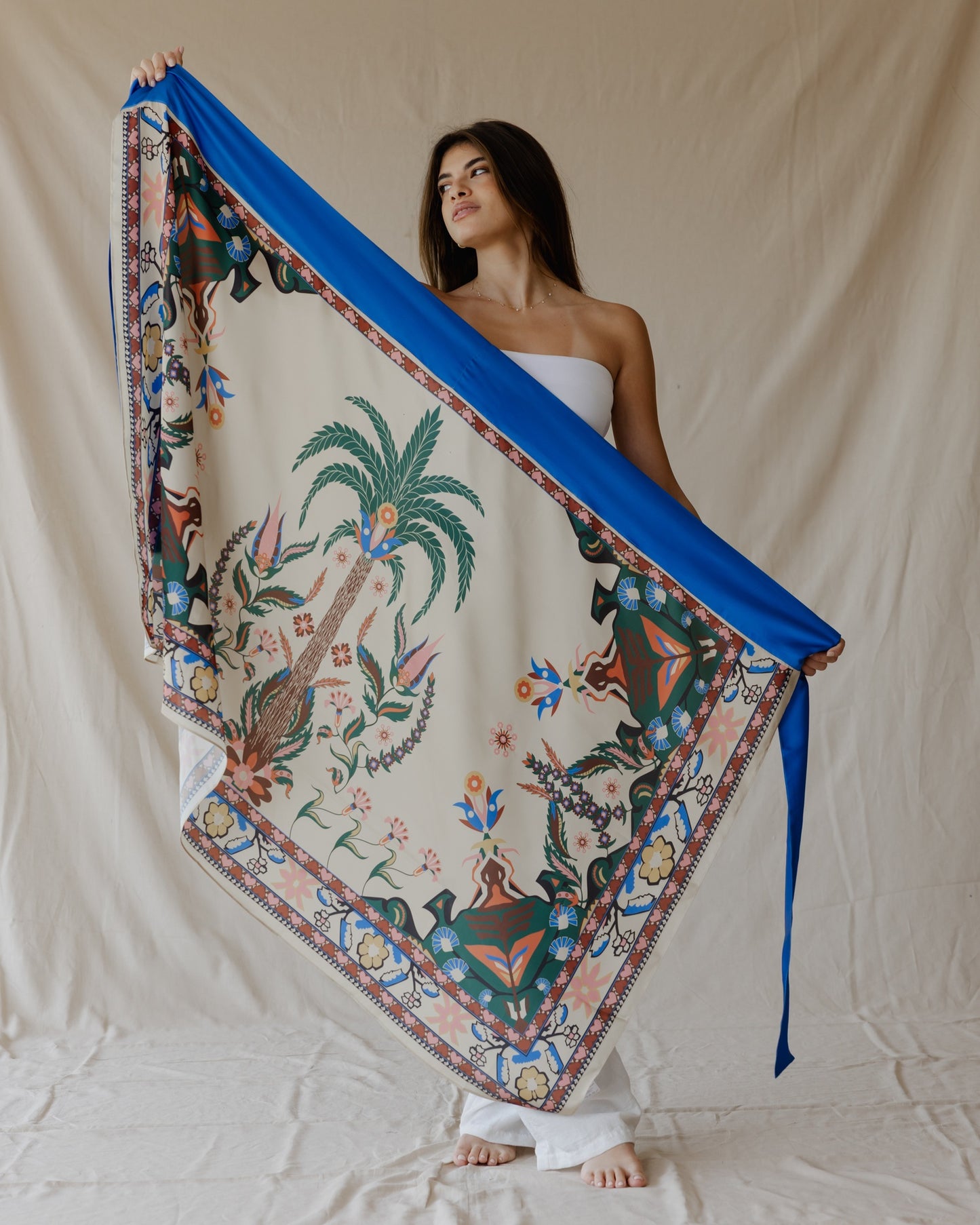 Tamara Palm Sarong Beige
