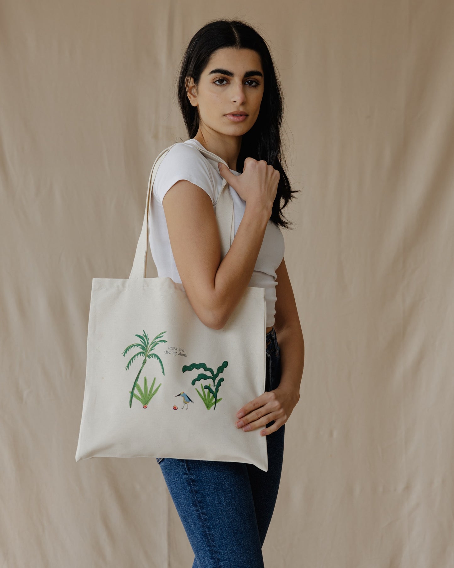 Fig Bird Tote Bag