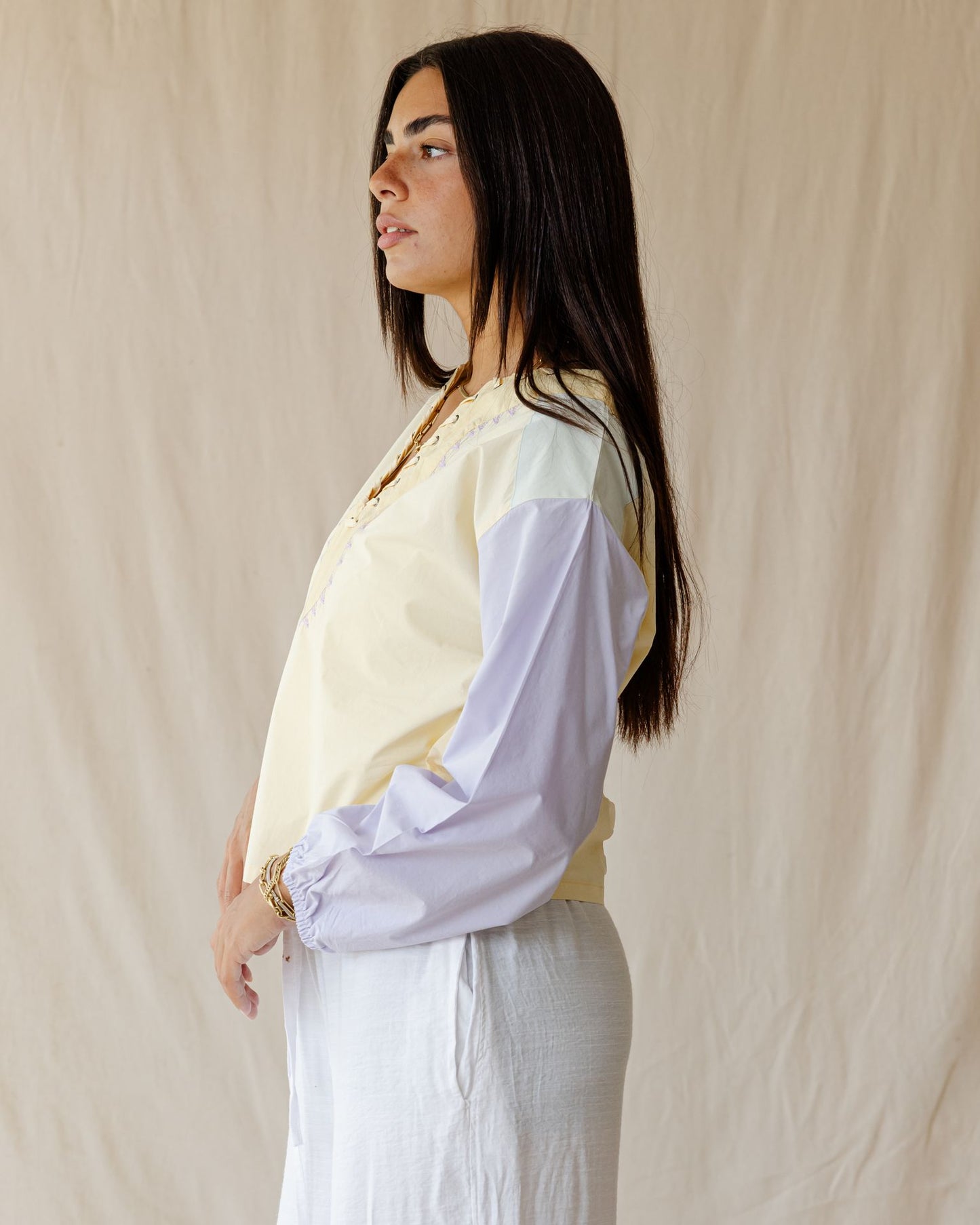 Nomad Patch Lavender Blouse