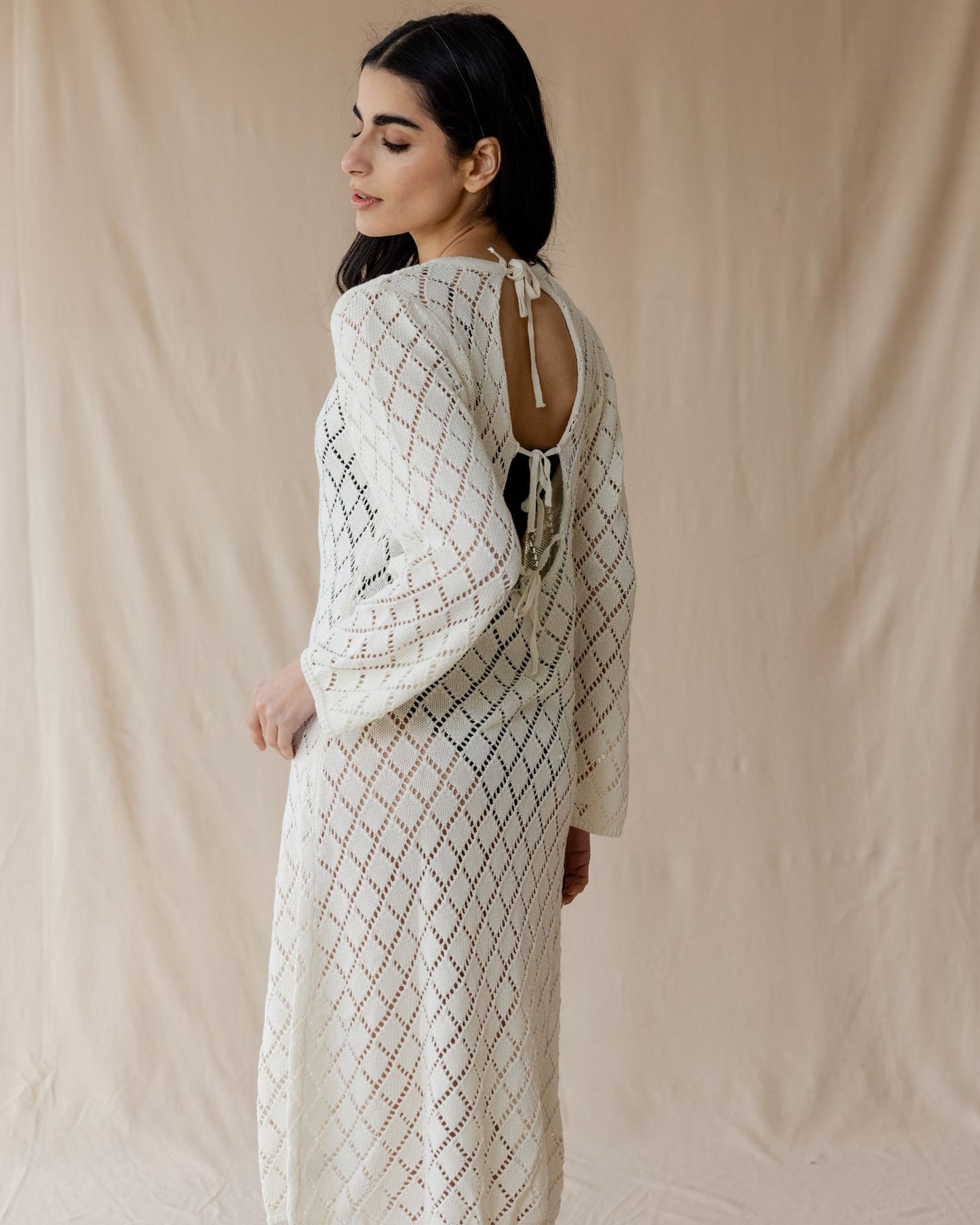Dusk Off-White Knit Dress