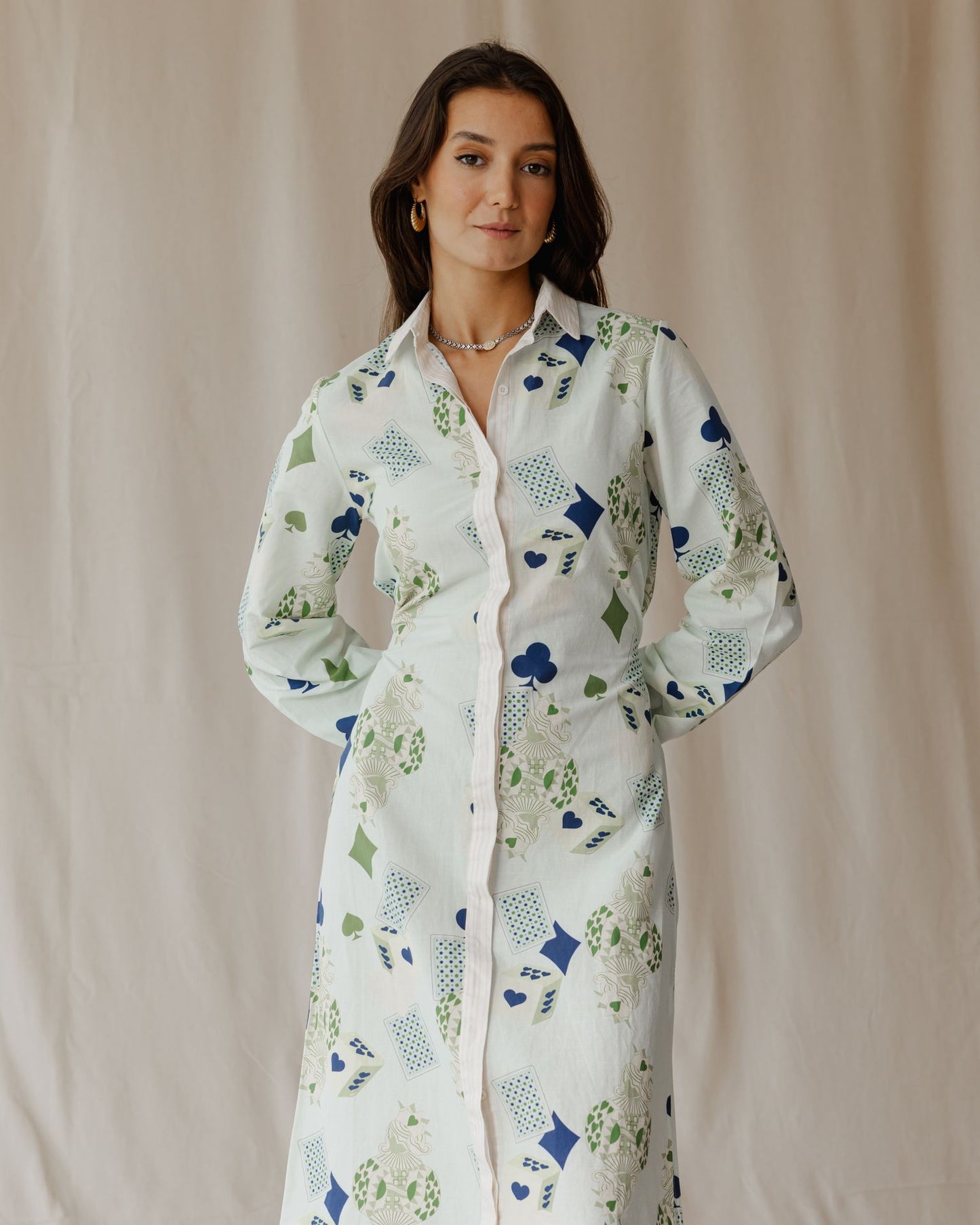 Hearts on Deck Linen Dress