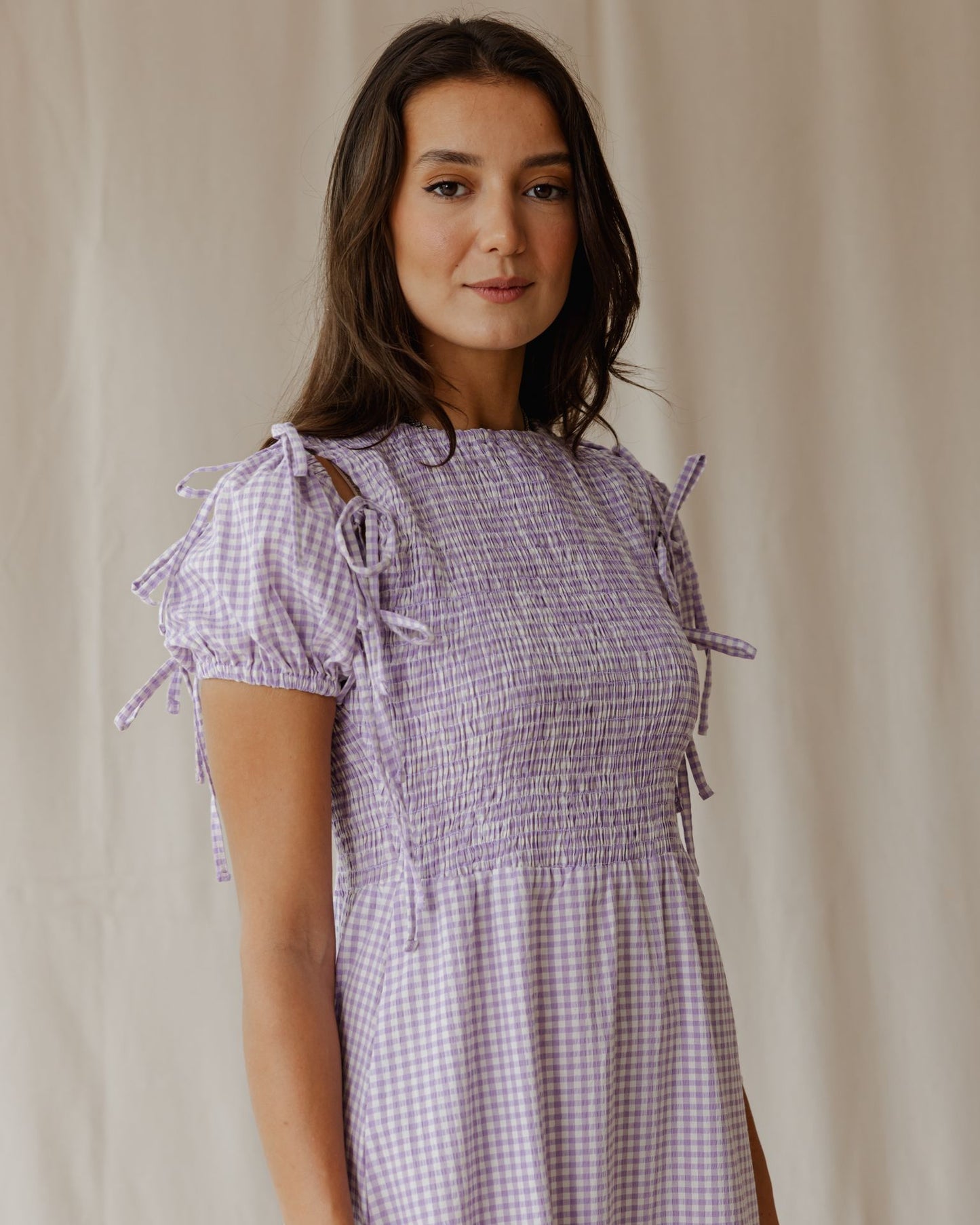 Pastel Picnic Purple Dress