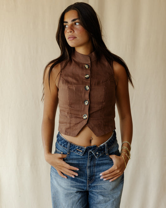 Elna Brown Vest
