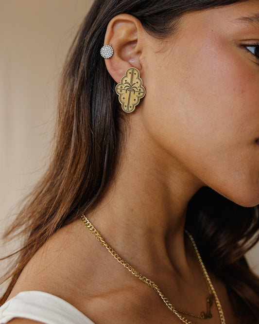 Tropical Palm Earring