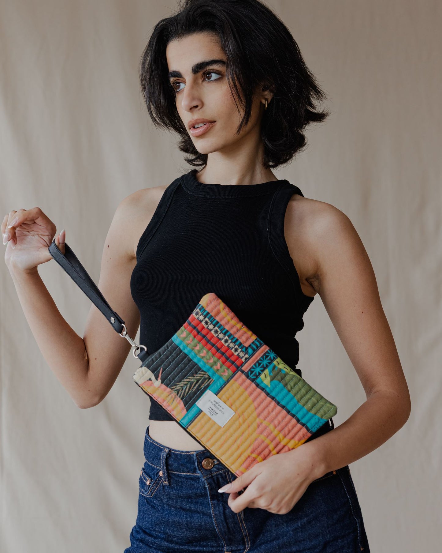Cairo Breeze Quilted Pouch Spectrum