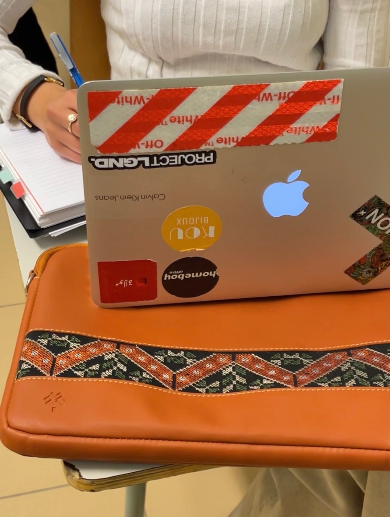 Havane X Green Etamine Laptop Sleeve