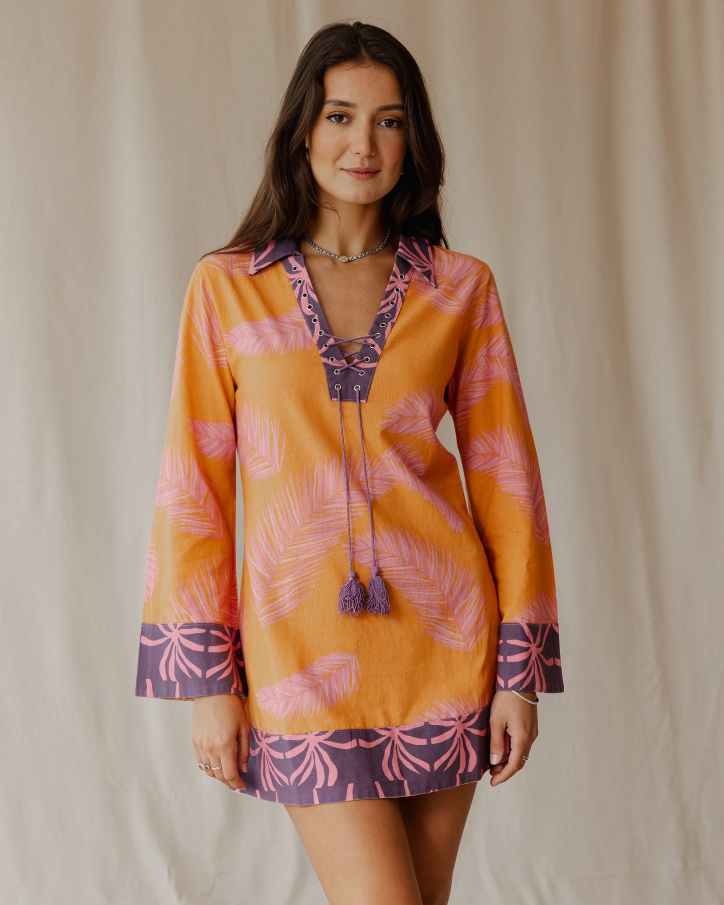 Palmira in Orange Dress