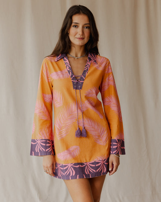Palmira in Orange Dress