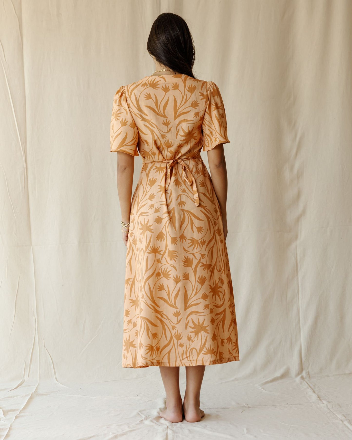 Wilderness Dress In Orange