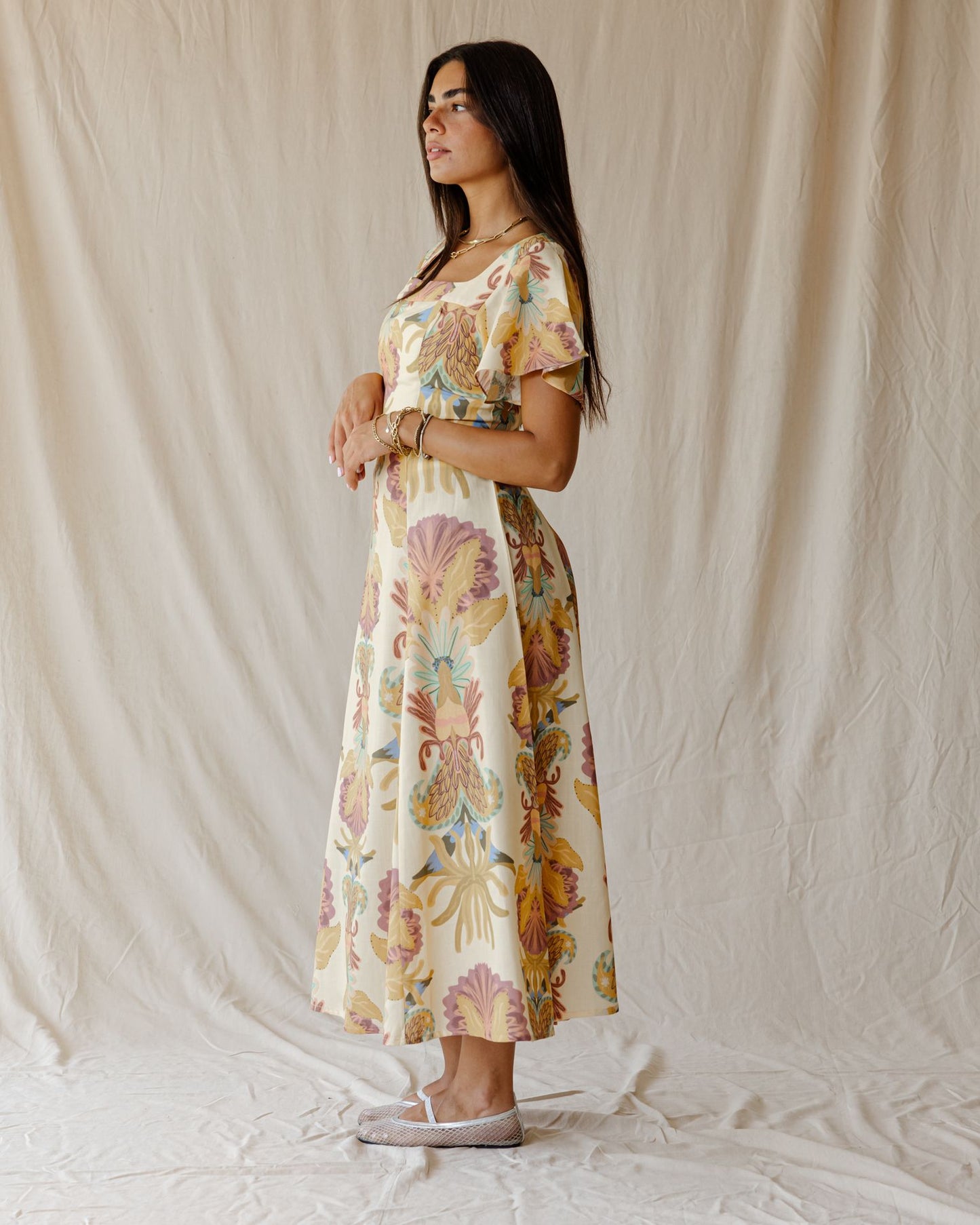 Sundrift Dress In Butter Yellow