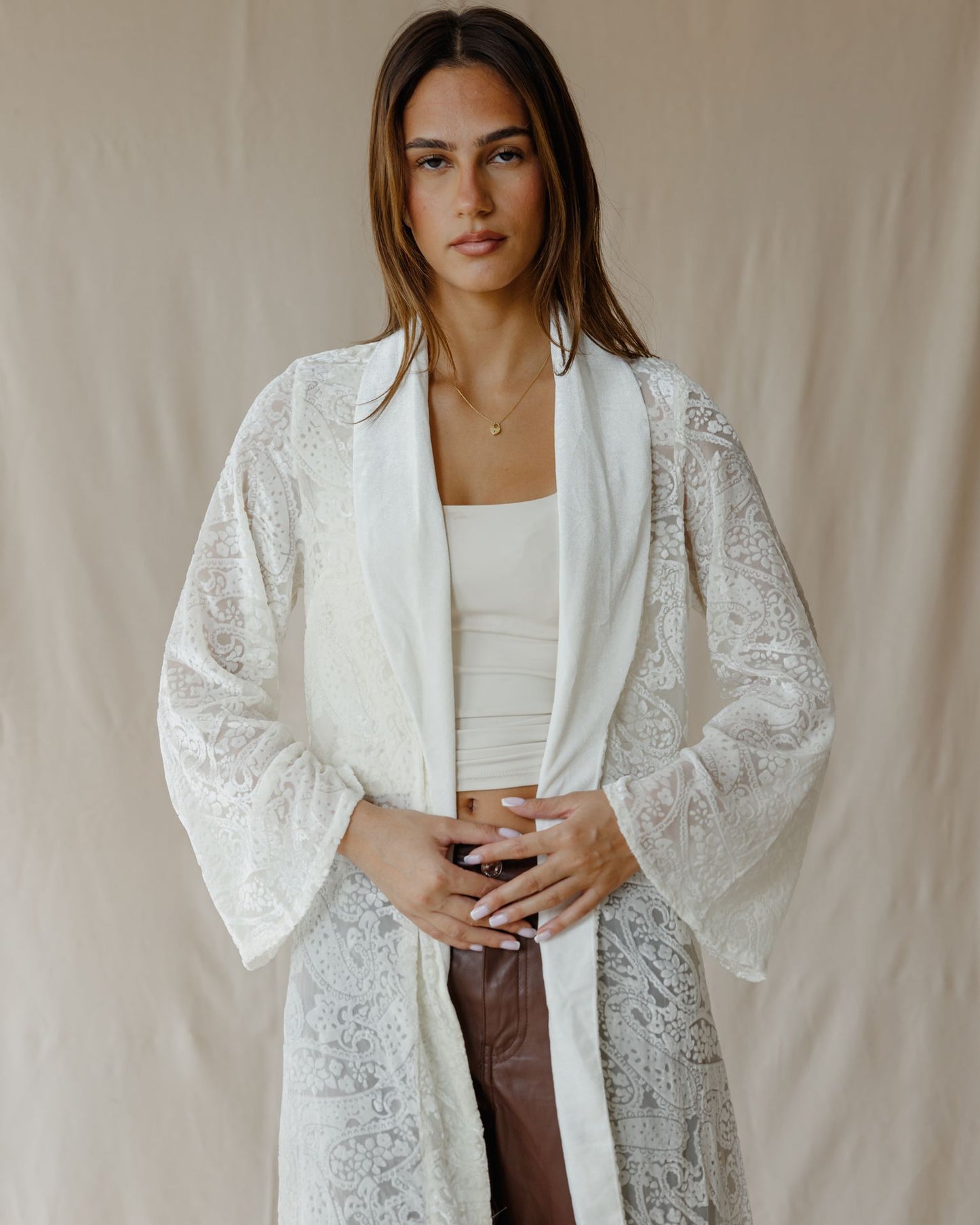 Whisper Dreamcoat White Cardigan