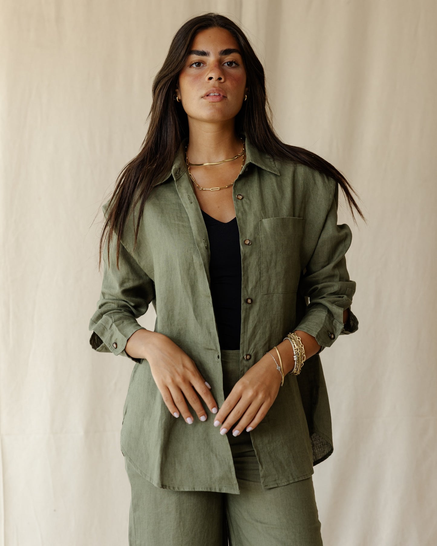 Eira Olive Shirt