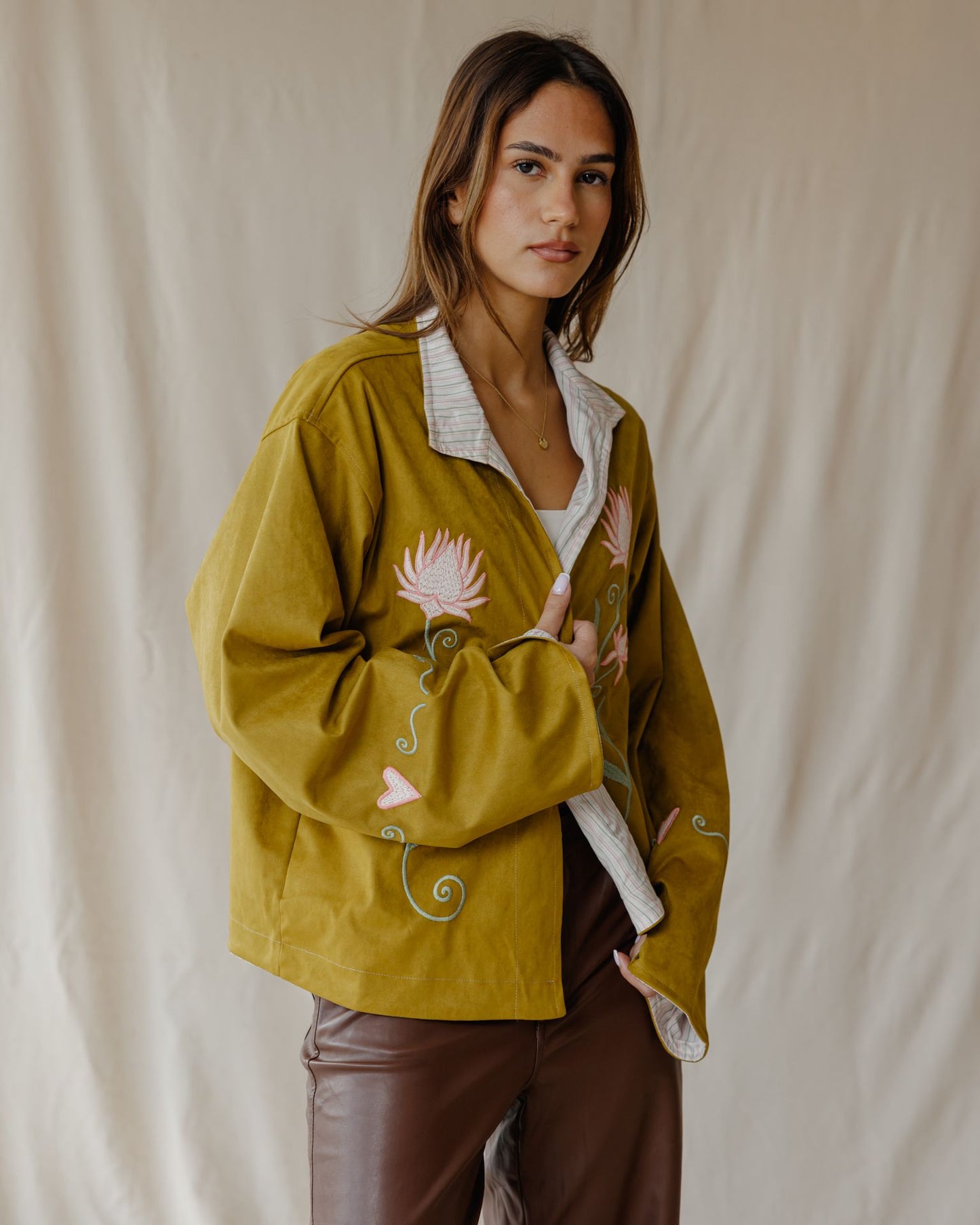 Embroidered Heart Meadow Jacket