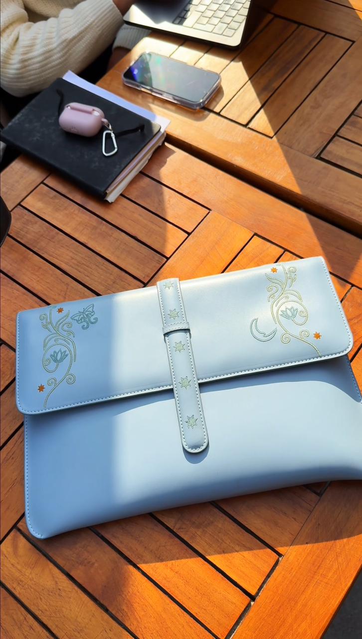 Moon Faerie Laptop Sleeve In Blue