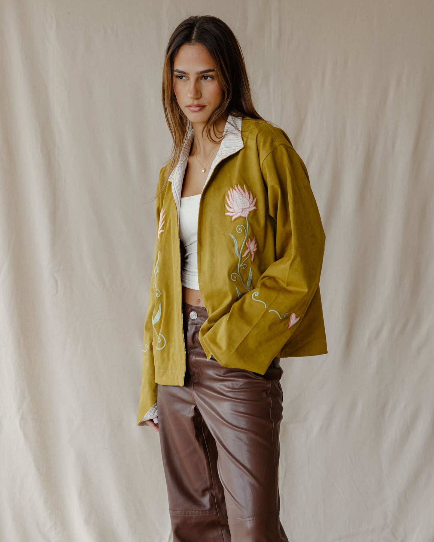 Embroidered Heart Meadow Jacket