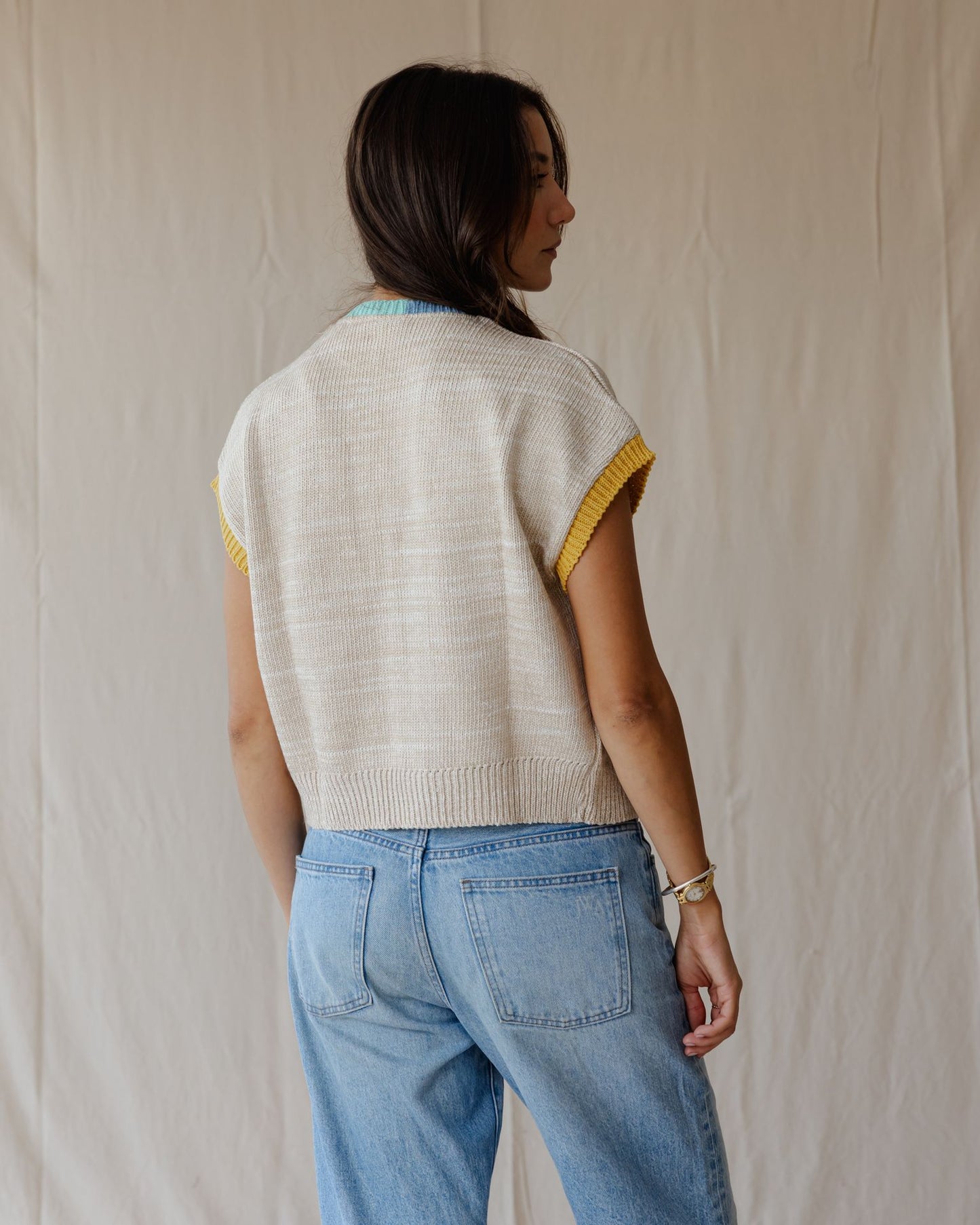 كارديجان محبوك بلون الباستيل