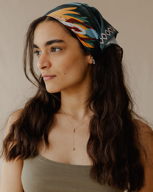 Egyptian Goddess Energy Scarf In Green
