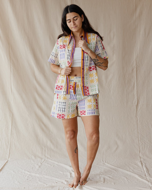 Retro Summer Linen Set