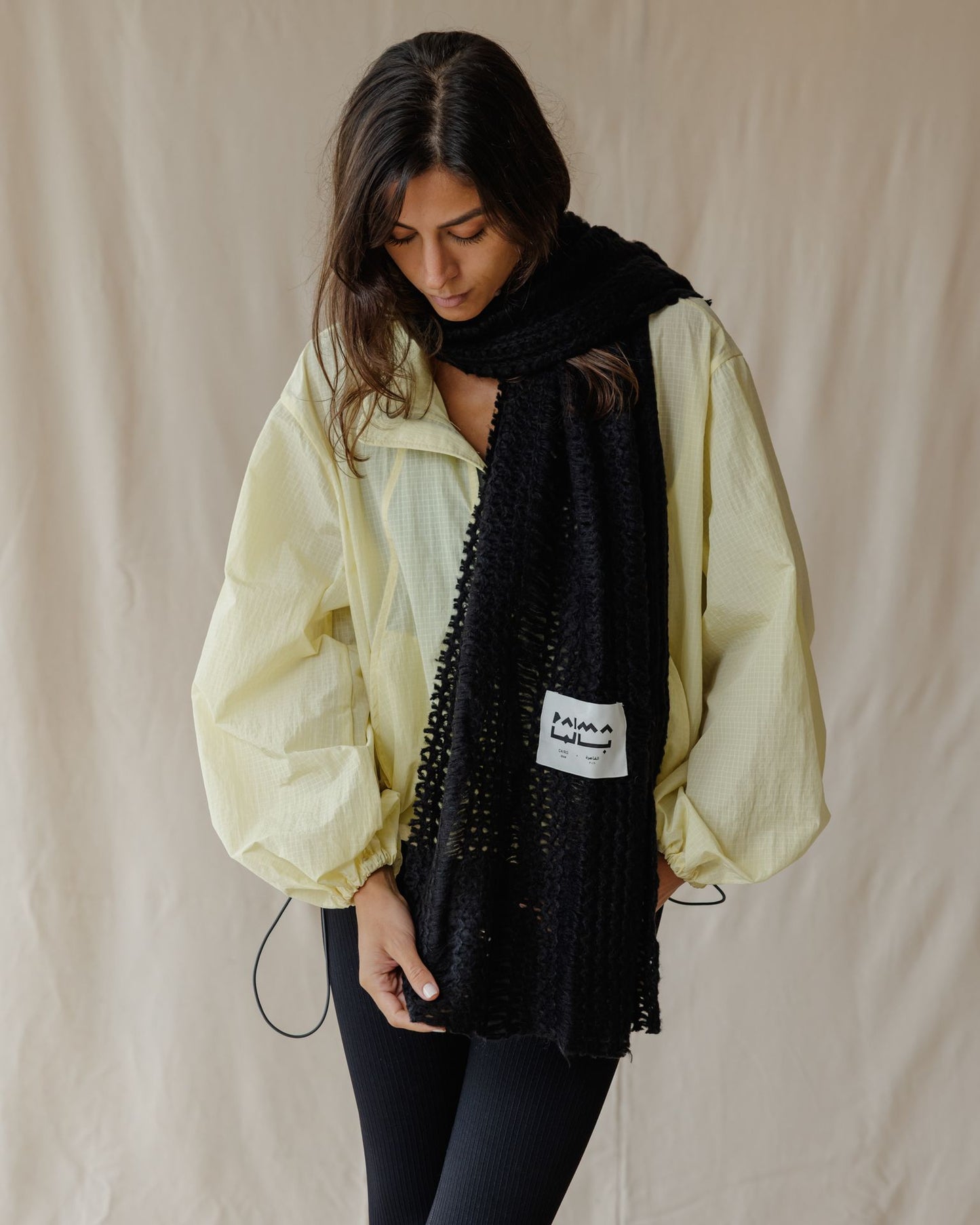 The Black Crochet Scarf