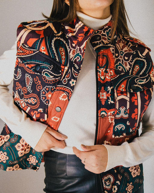 Tangled Vines Quilted Vest