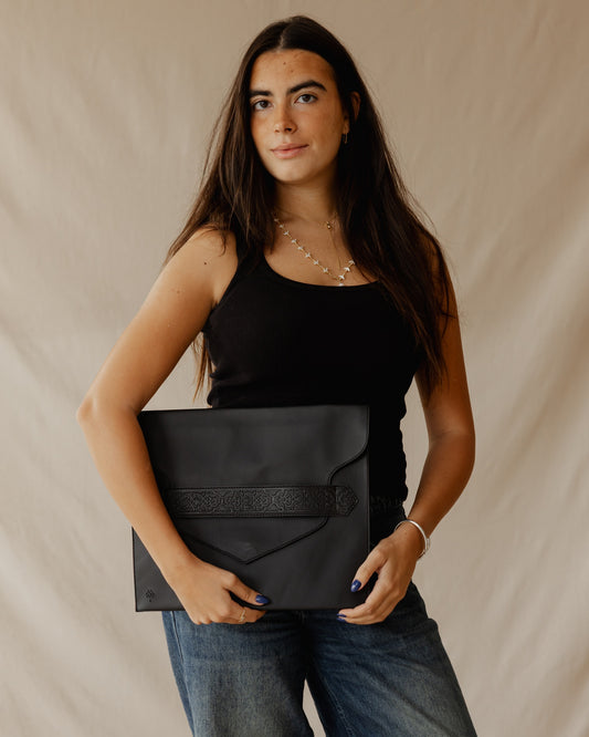 Secret Garden Laptop Sleeve Black
