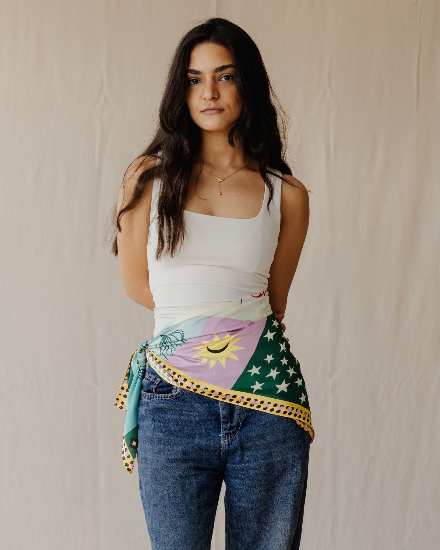 Game Night In Lime Wrap Scarf