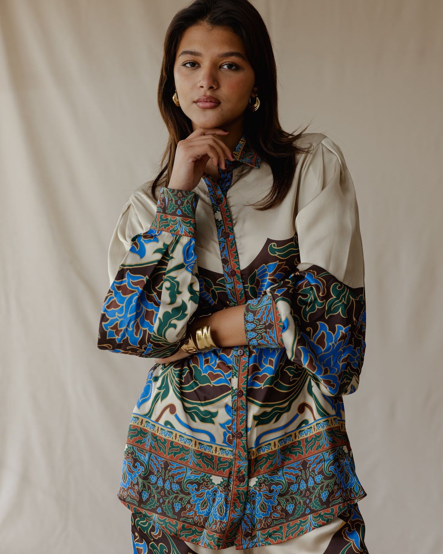 Damask Bloom Satin Set