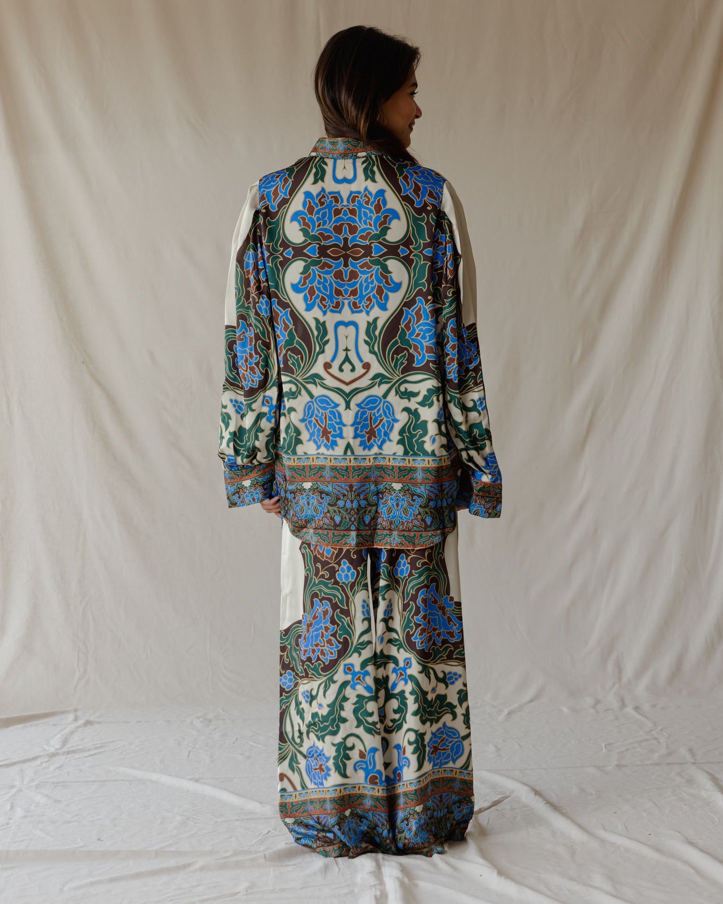 Damask Bloom Satin Set