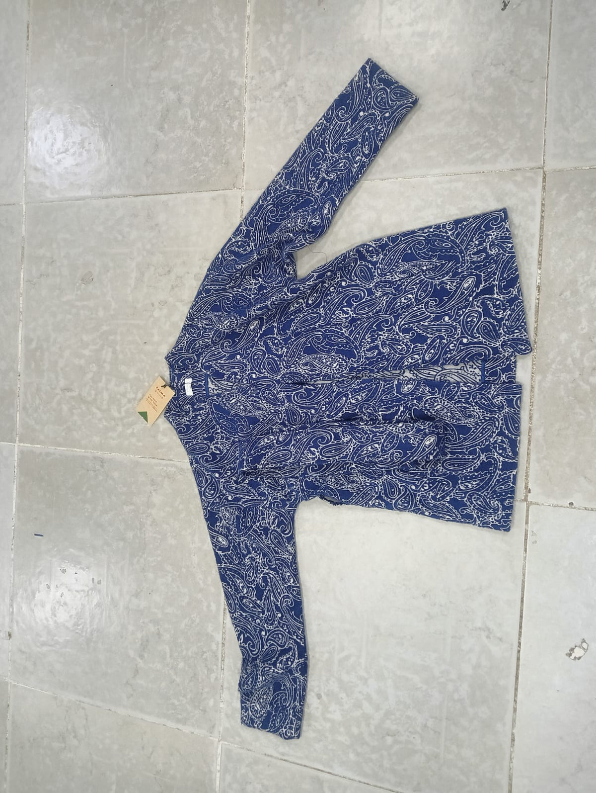 Royal Blue Paisley Jacket