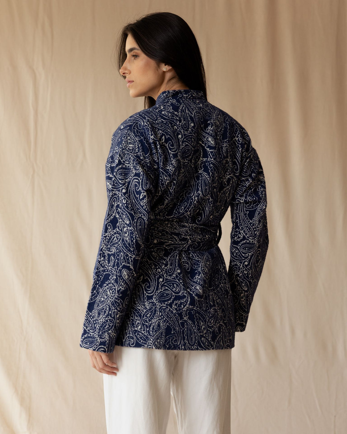 Royal Blue Paisley Jacket