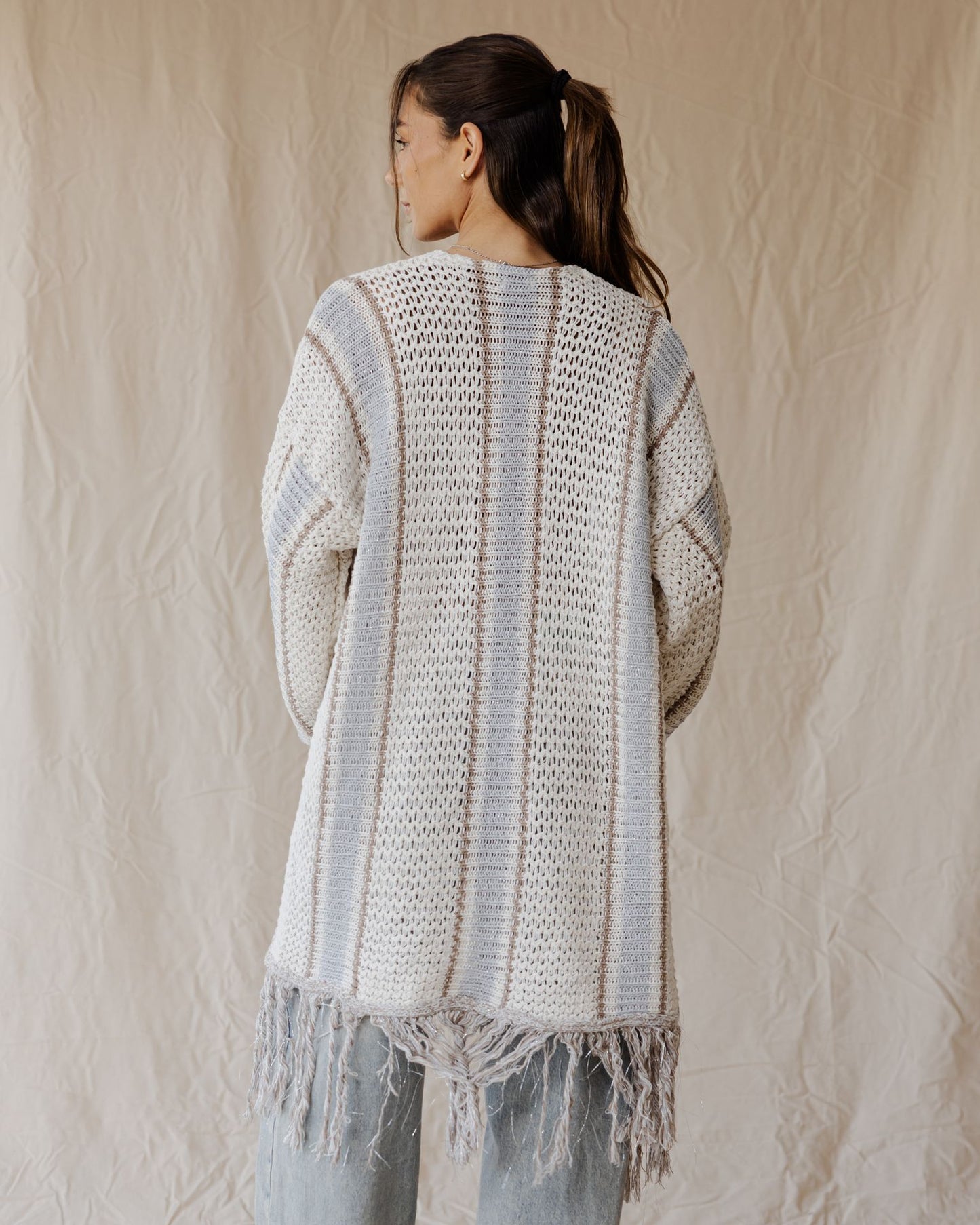 Frost Fringe Cardigan