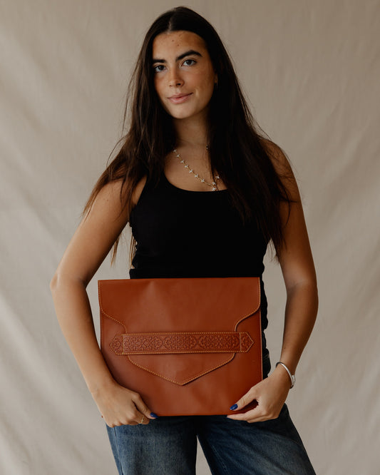 Secret Garden Laptop Sleeve Havane