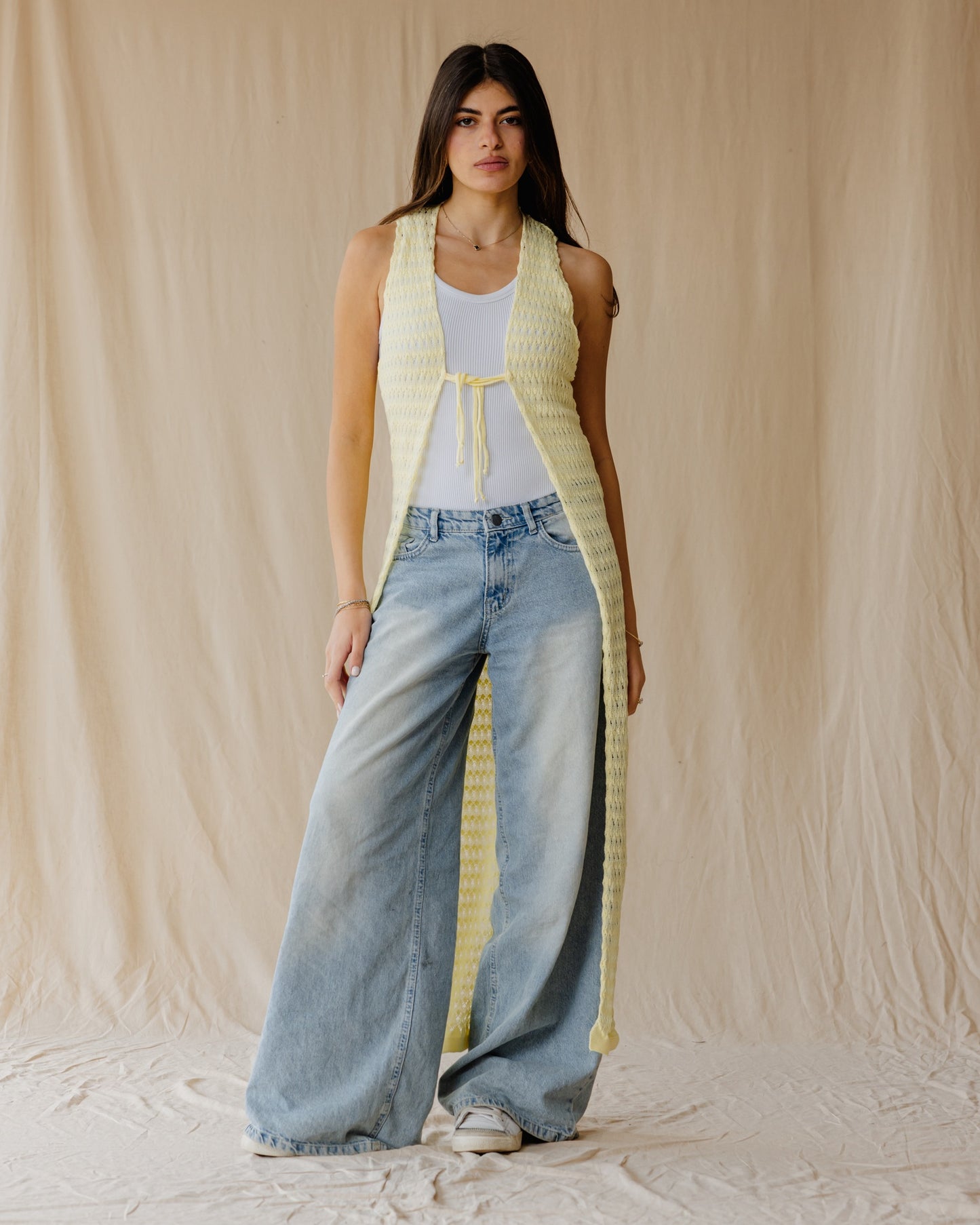 Sunset Trico Butter Cardigan