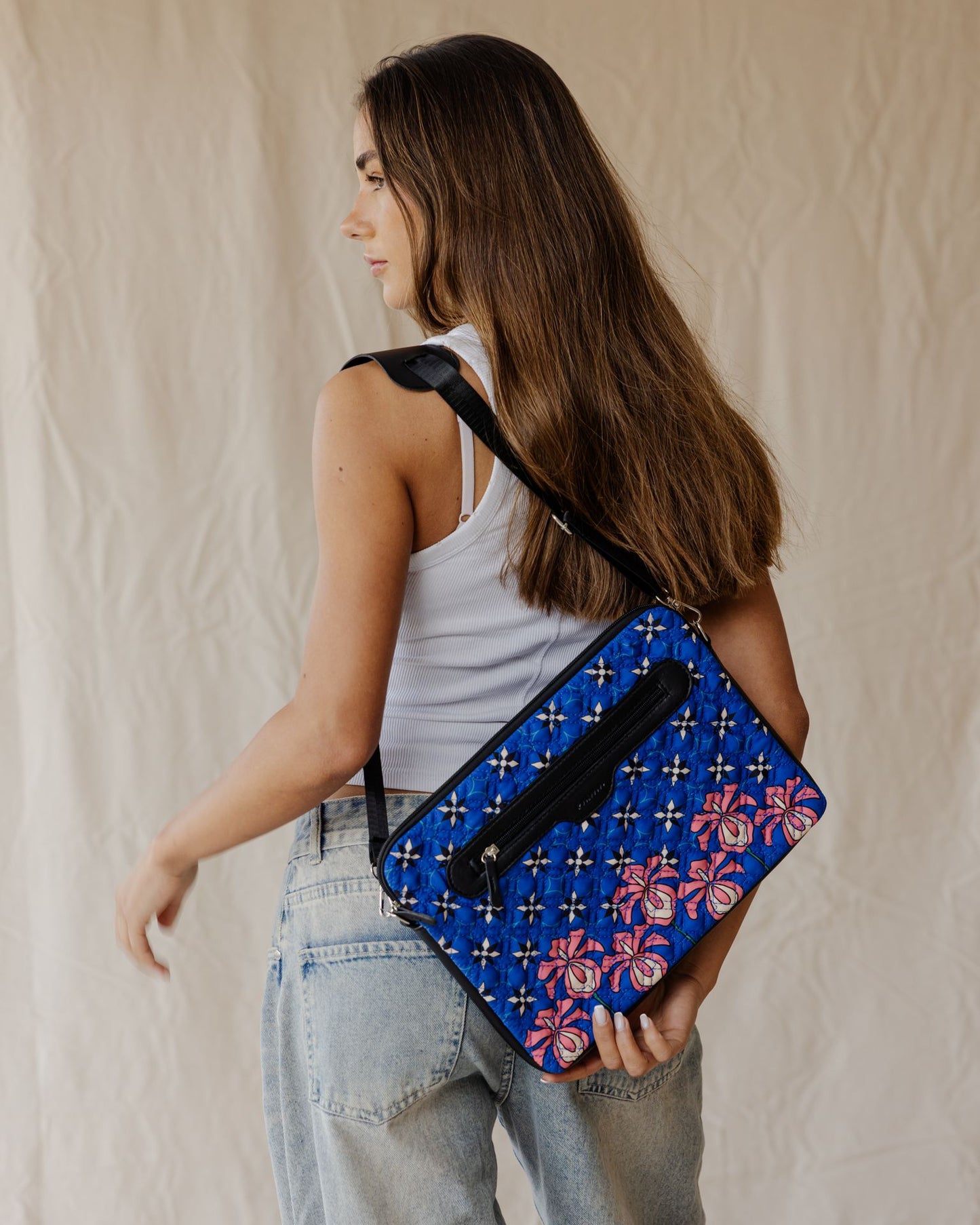 Midnight Bloom Quilted Sleeve