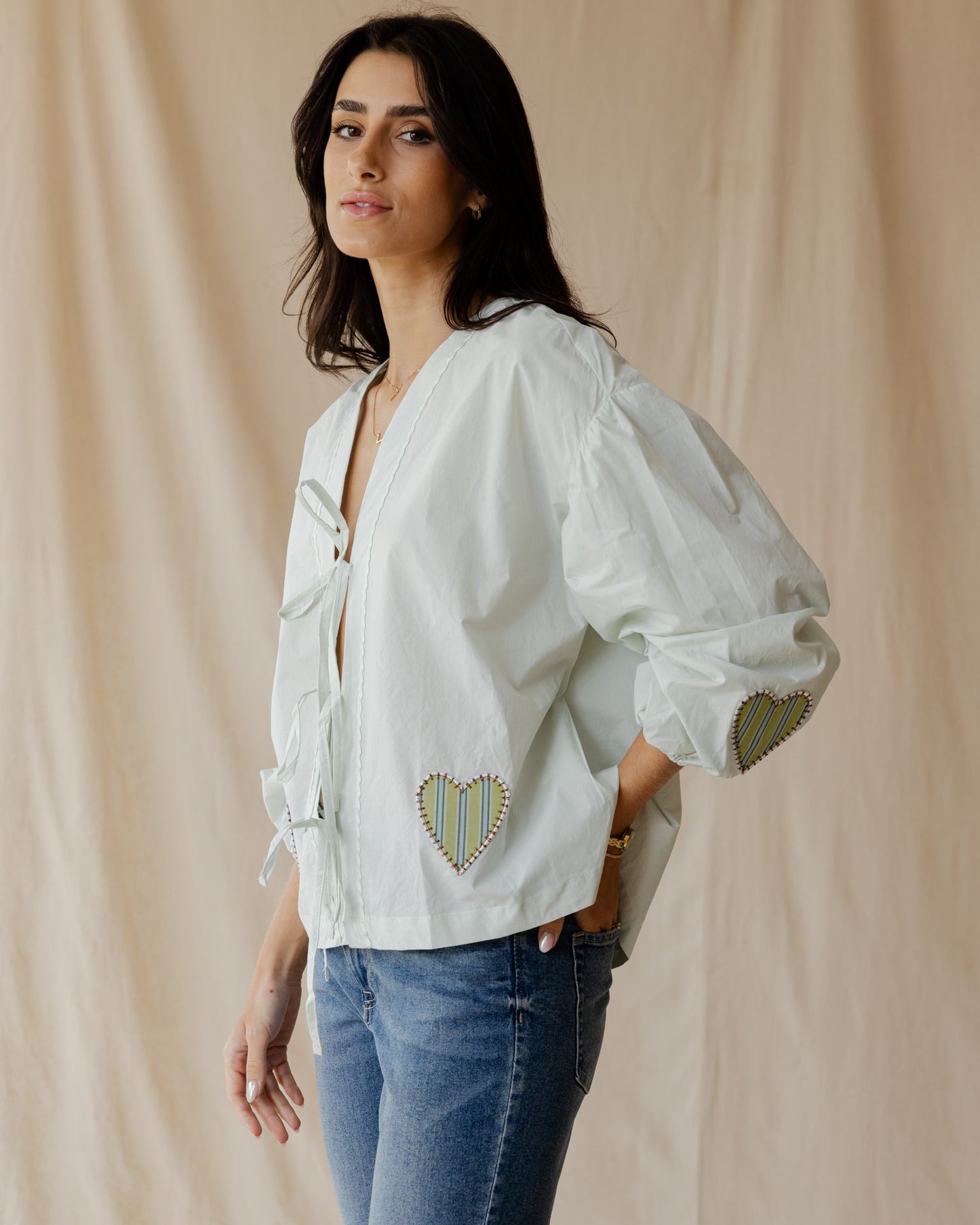 Heartstrings Green Blouse
