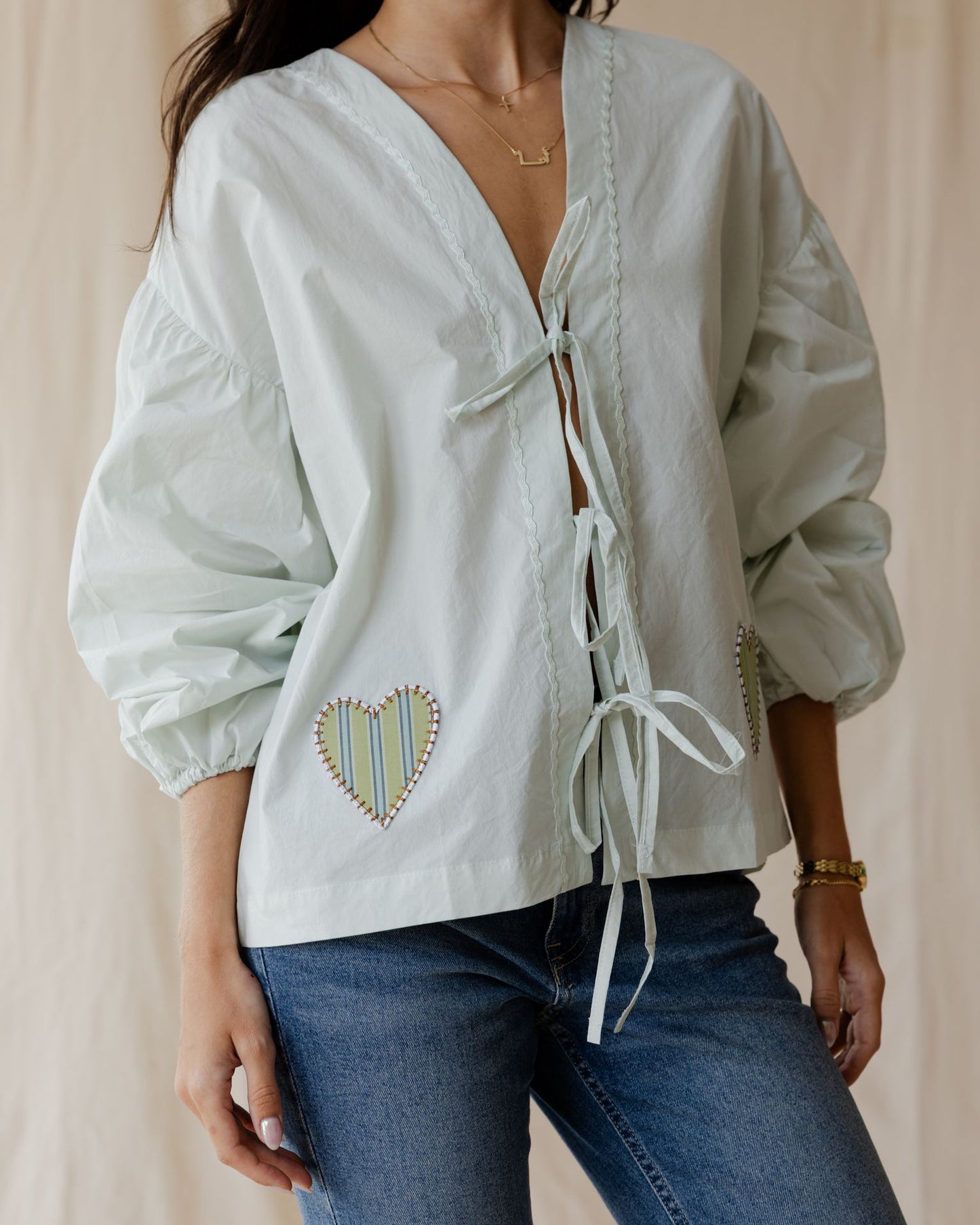 Heartstrings Green Blouse