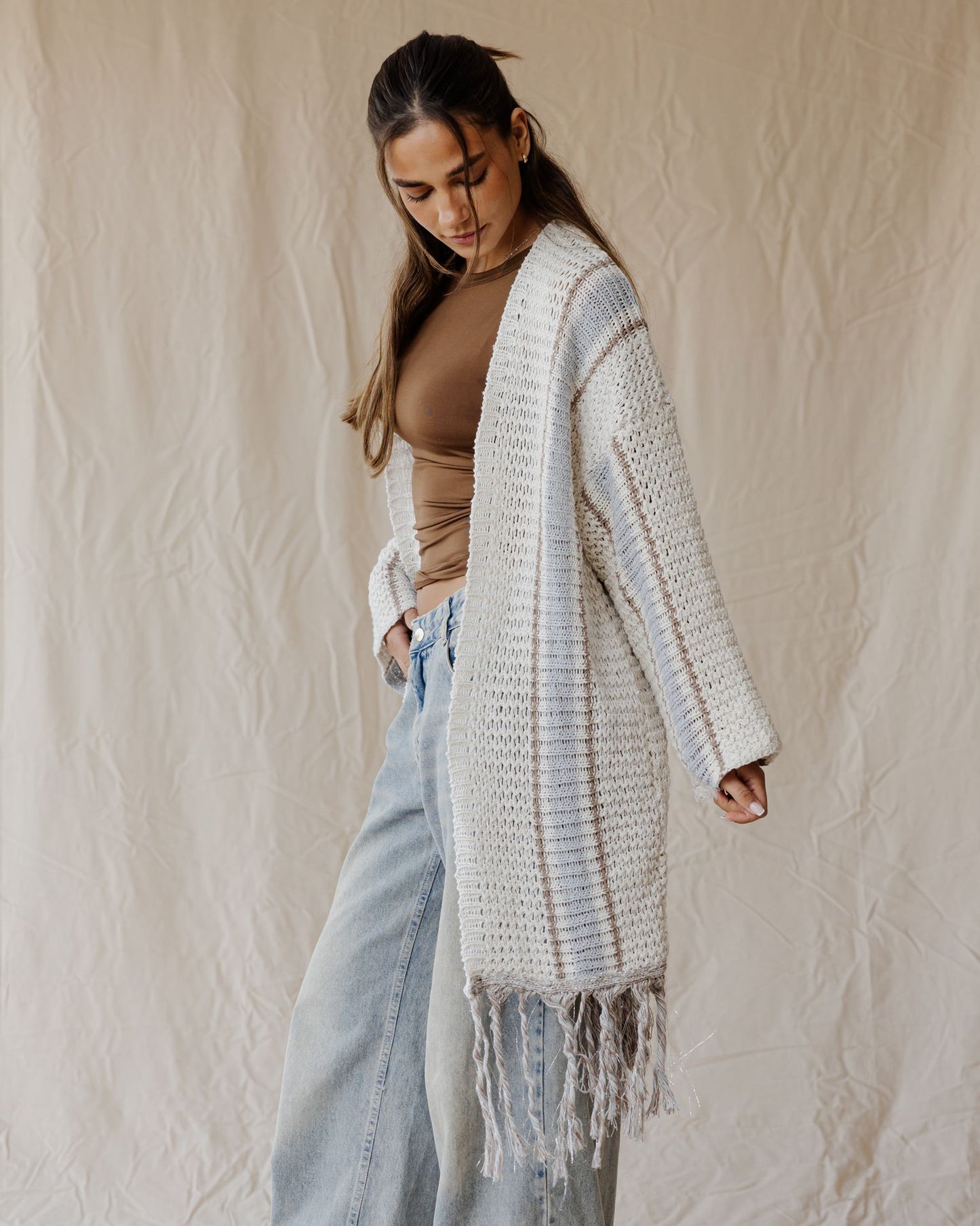 Frost Fringe Cardigan