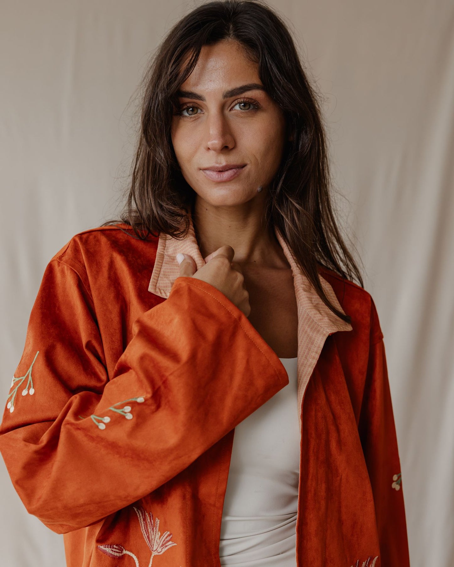 Embroidered Fig Garden Jacket