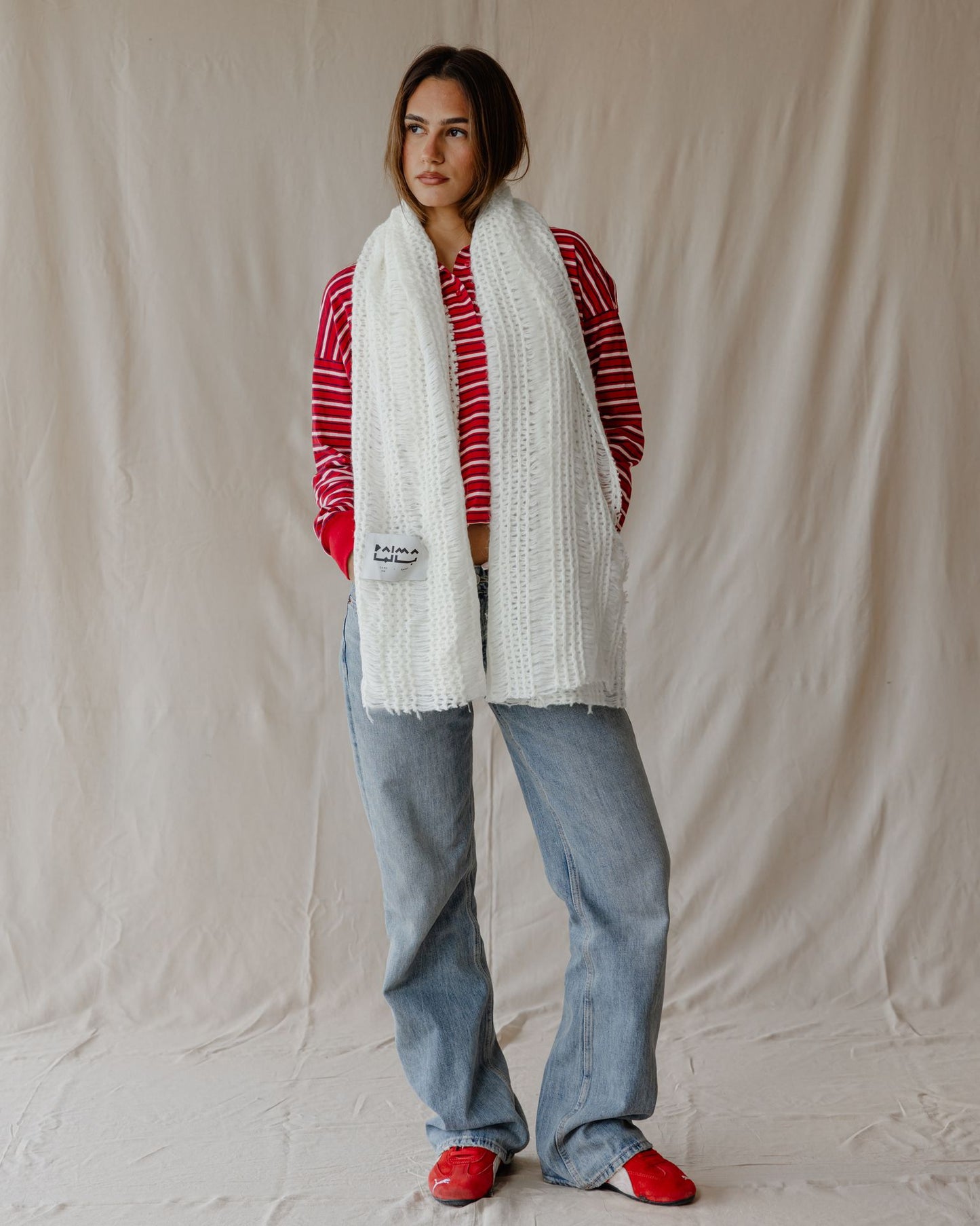 The White Crochet Scarf