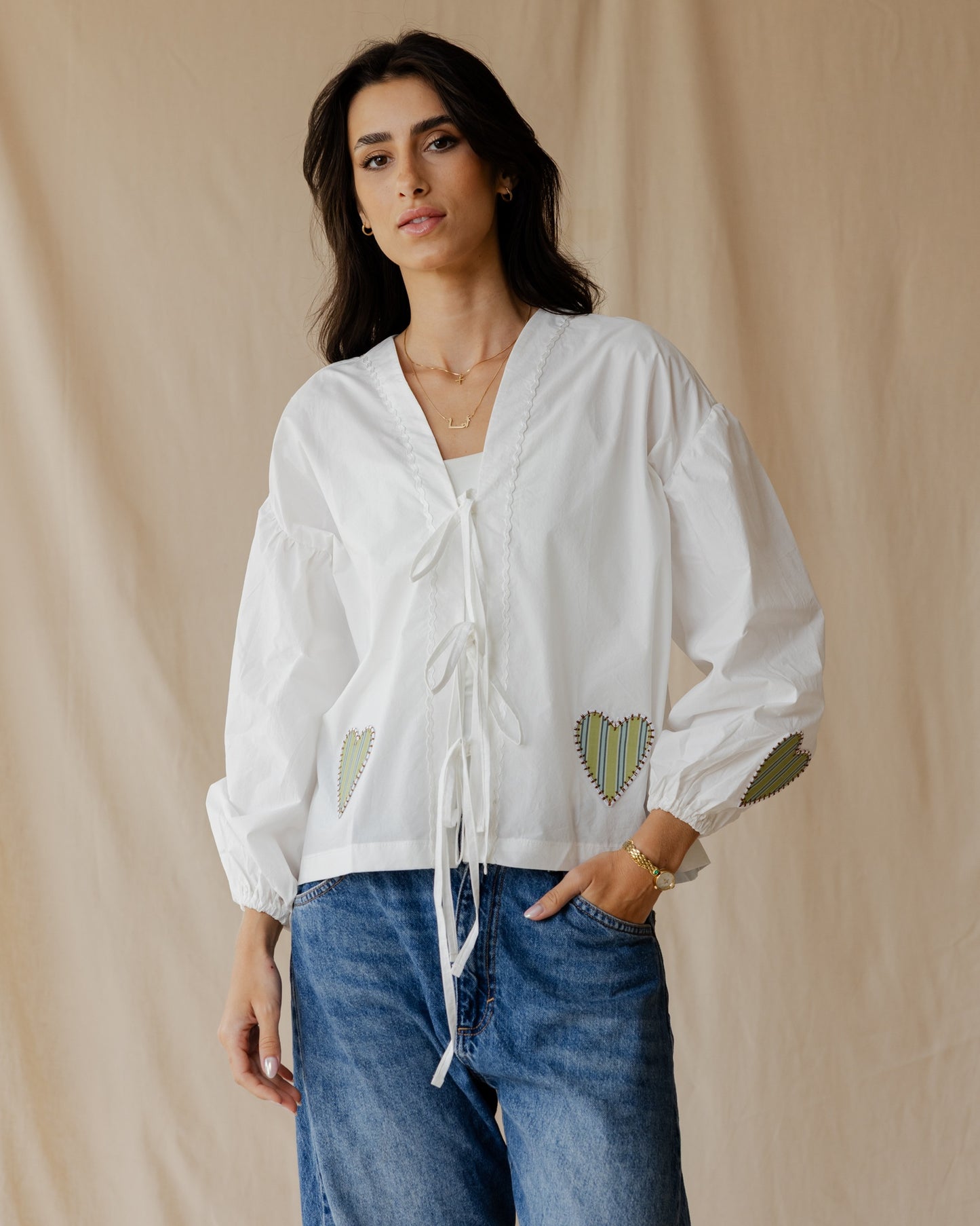 Heartstrings White Blouse