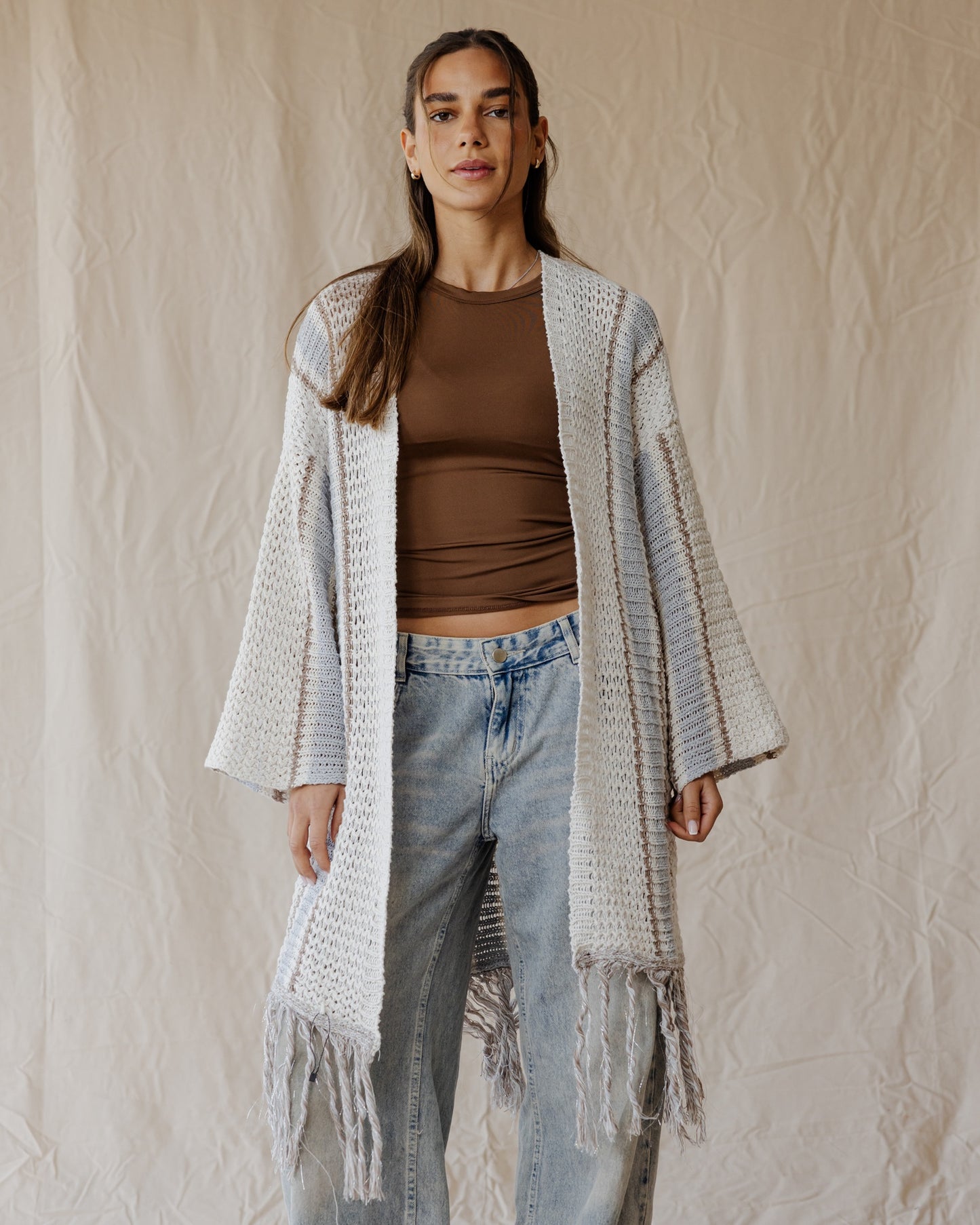Frost Fringe Cardigan