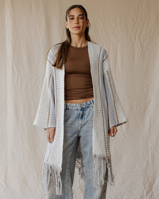 Frost Fringe Cardigan